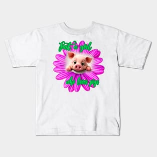 Just a girl who loves pigs Kids T-Shirt